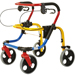 DEAMBULATORE PER BAMBINI FIX - portata 100kg - 4 ruote - 2 freni - pieghevole - altezza regolabile 60/69cm