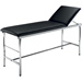 LETTINO VISITA MEDICA in acciaio cromato - 177x60x.h75cm - portata 150 kg - nero