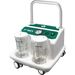 ASPIRATORE CHIRURGICO SU ROTELLE - a doppio pistone - 230V - 2x2lt - 70lt/min