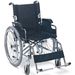 SEDIA A ROTELLE / CARROZZINA PIEGHEVOLE PER ADULTI - disabili e anziani - seduta 46cm - portata 100kg