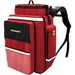 ZAINO EMERGENZA SOCCORSO R-AID PRO IN CORDURA con 5sacche M Series - 40x30xh.60cm - rosso/nero