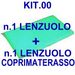 KIT "00" PER BARELLA = n.1 LENZUOLO + n.1 LENZUOLO COPRIMATERASSO