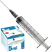 SIRINGHE MONOUSO STERILI 3PZ - 5ml - CON AGO G21/22 - LUER CENTRALE - conf.100pz